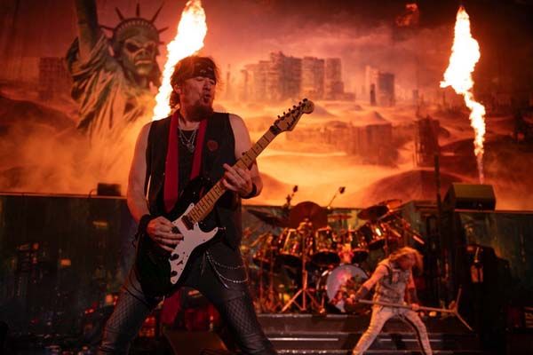 Iron Maiden onstage in San Diego