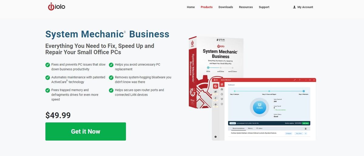 Iolo System Mechanic Business Review Hero