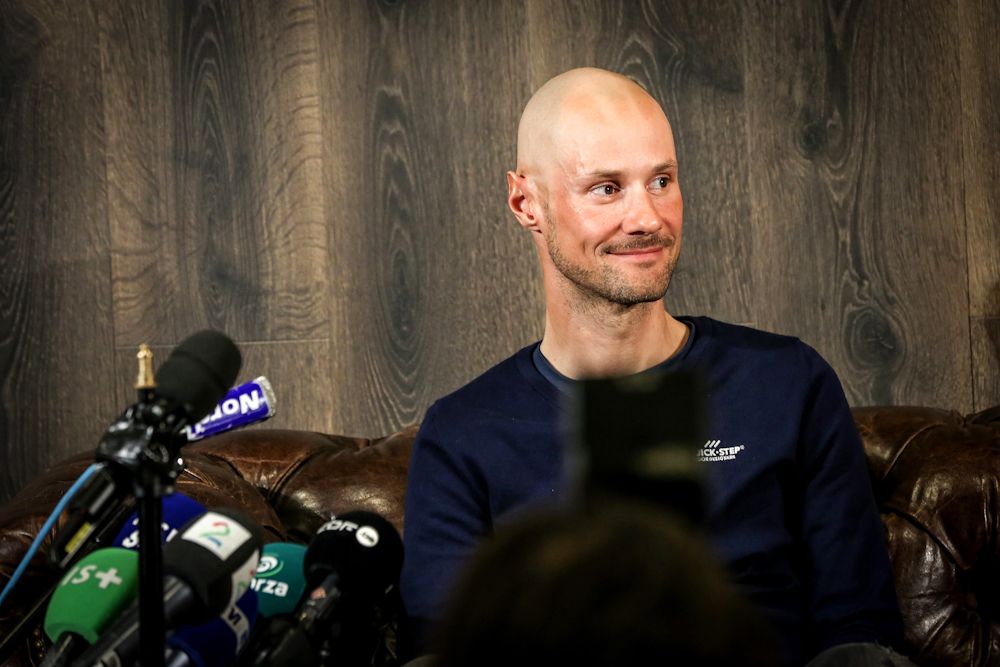 Tom Boonen answers media questions in his pre-Paris-Roubaix press conference