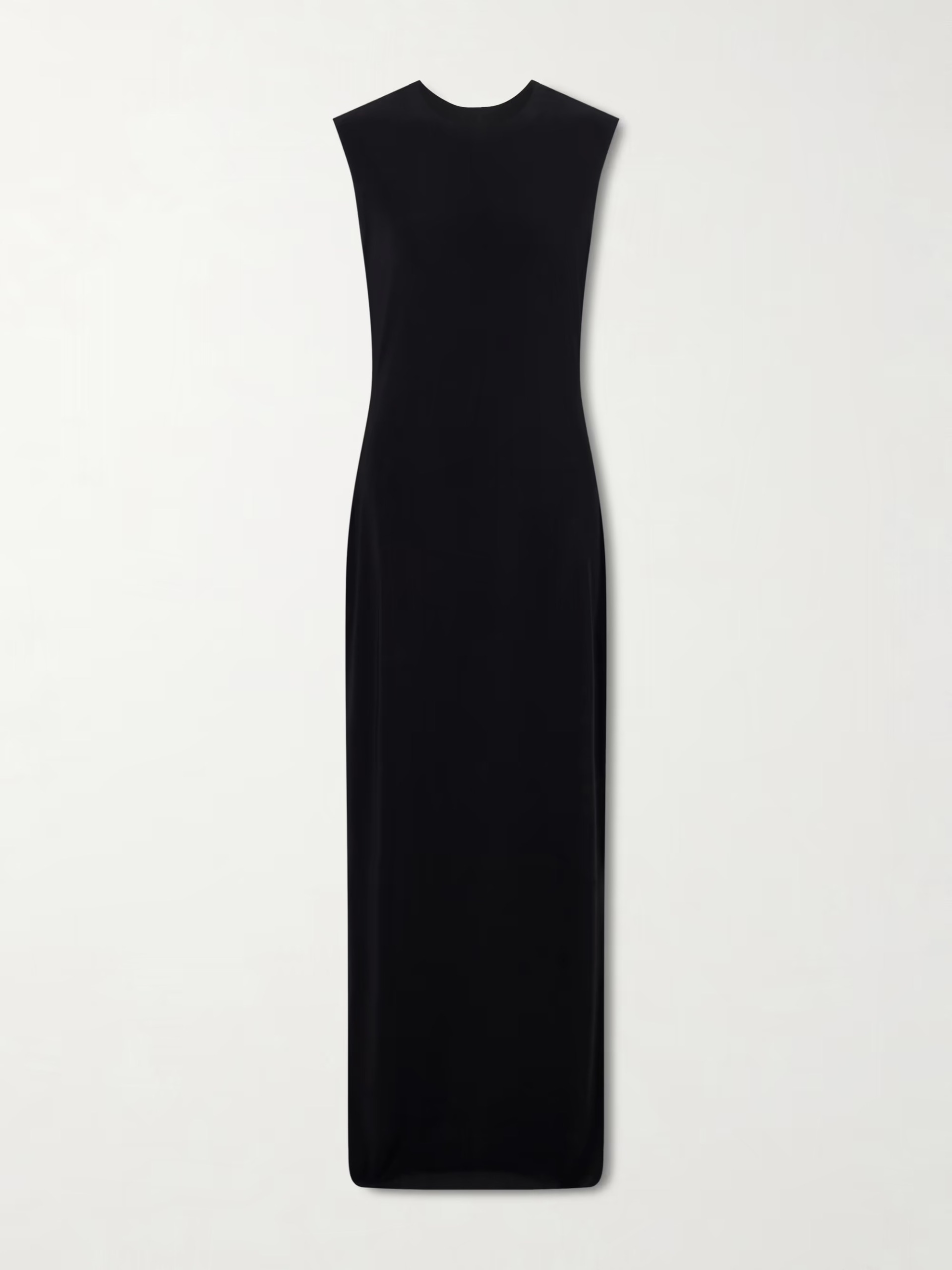 Norma Kamali simple black maxi dress
