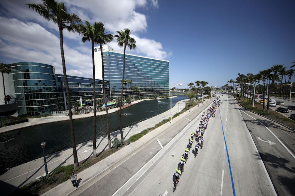 Blue skies greeted the riders on stage 1 of the 2018 Tour of California