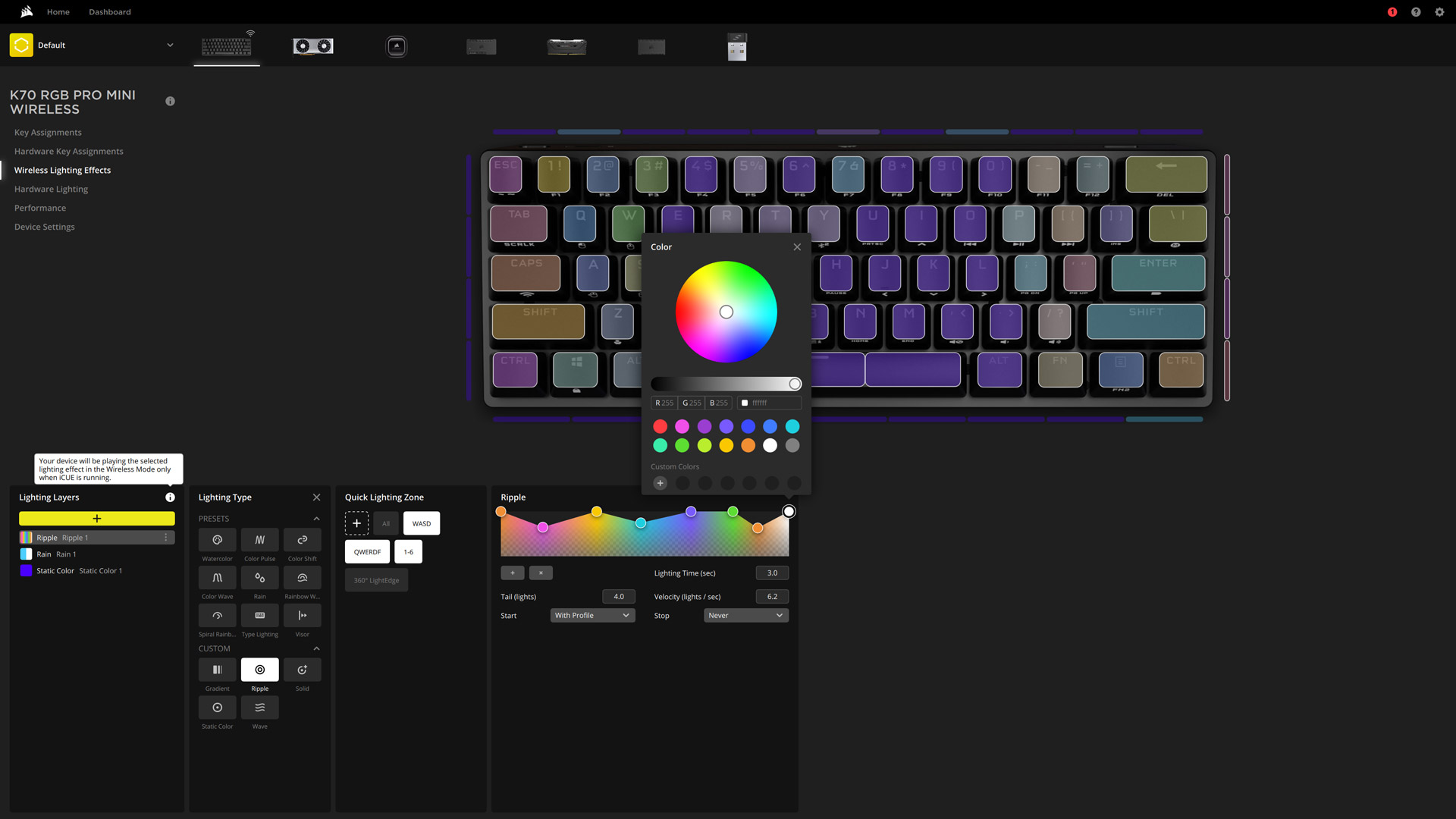 Corsair K70 Pro Mini Wireless