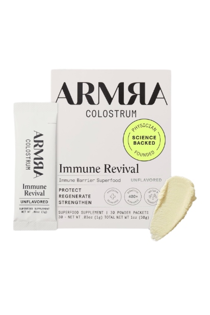 ARMRA, Armra Colostrum Powder | Unflavored | Gut Health &amp;amp; Bloating | Skin &amp;amp; Hair | Immunity | Keto, Gluten &amp;amp; Fat-Free | 30 Servings