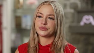 Aviva crying in her confessional segment. 