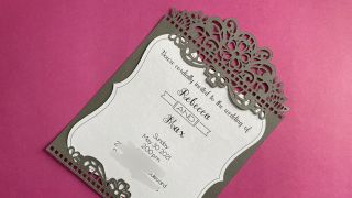 Cricut Explore Air 2 wedding invitation