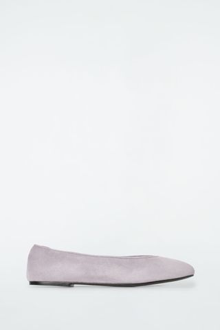 Suede Ballet Flats