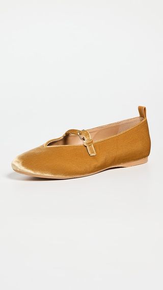 Jw Anderson Velvet Ballerina Flats