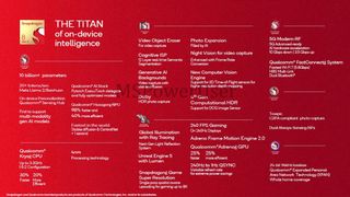 An alleged leaked specs sheet for the Snapdragon 8 Gen 3 chipset