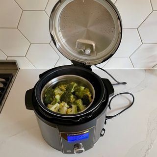 Drew and Cole Cleverchef Pro Multicooker finished broccoli