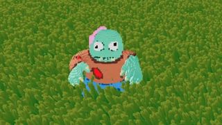 A creature from the NFT game Pixelmon sits in a field