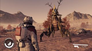 Promotional screenshot of alien life in Starfield