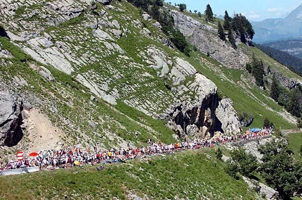 The field is coming up the Colombi&egrave;re.