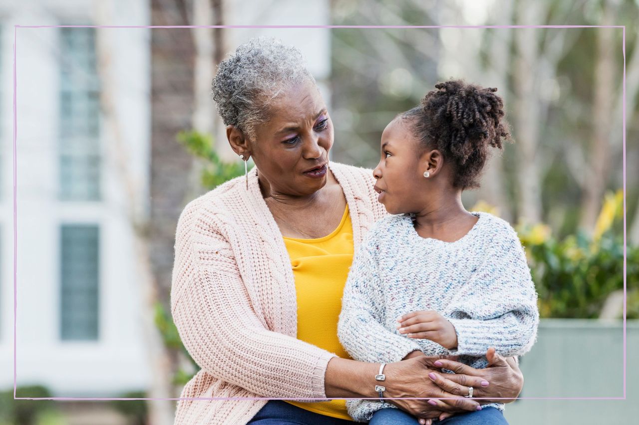 Grandmother and her granddaughter