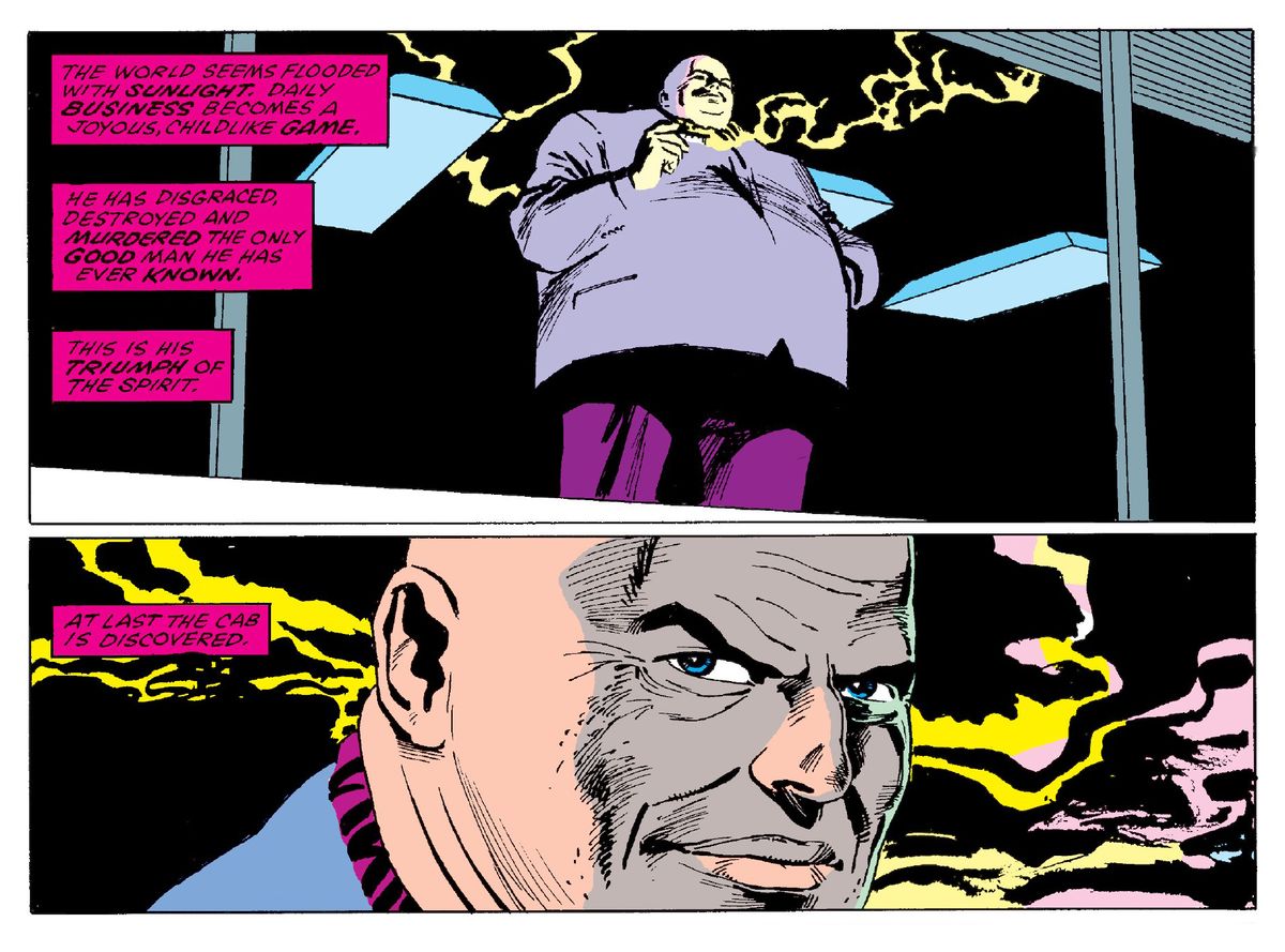The Kingpin looks on.