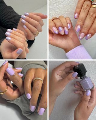 Spring nail colours lilac