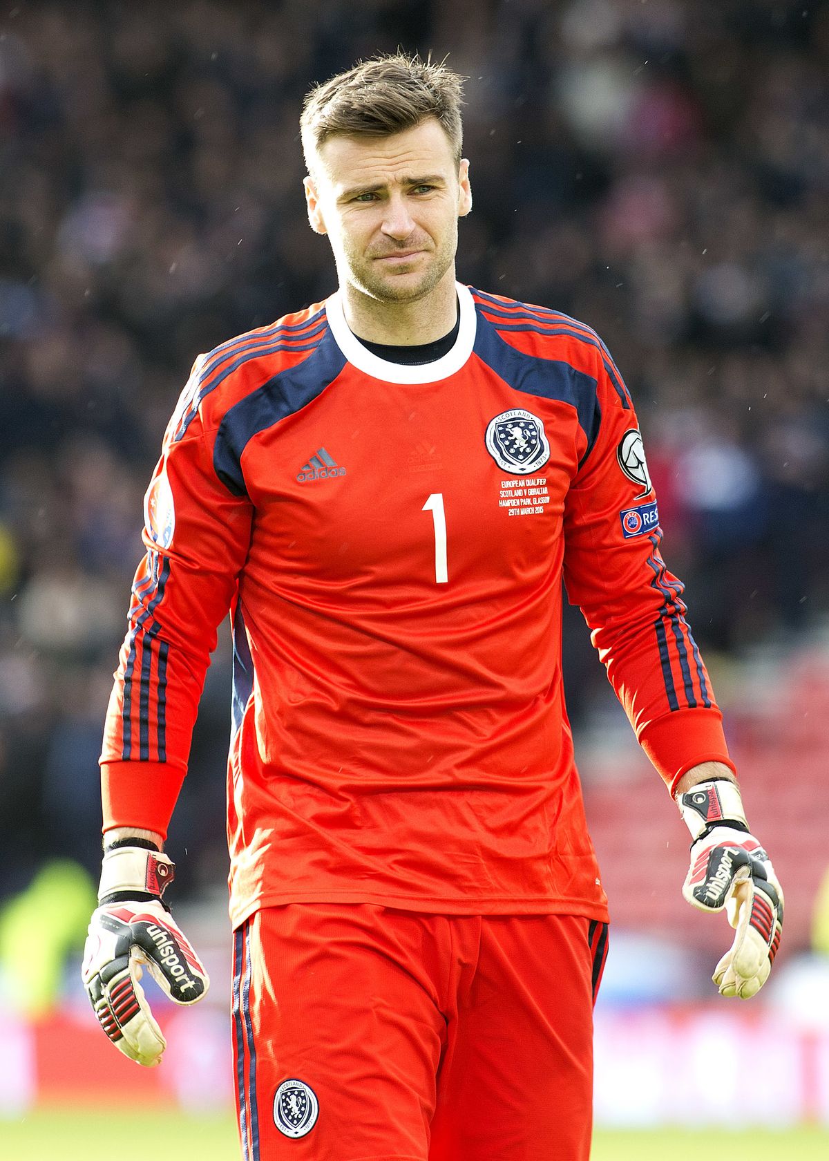 David Marshall Scotland Realistic About Slim Hopes Of Euro 2020 Qualification Fourfourtwo