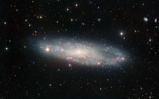 This picture of the spiral galaxy NGC 247 was taken using the Wide Field Imager (WFI) at ESO’s La Silla Observatory in Chile. NGC 247 is thought to lie about 11 million light-years away in the constellation of Cetus (The Whale). It is one of the closest g