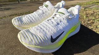 Nike Infinity Run Flyknit 4 road running shoes - front three quarter view
