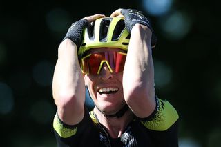 Cameron Meyer (Mitchelton-Scott) can’t believe he’s just become the 2020 Australian road race champion