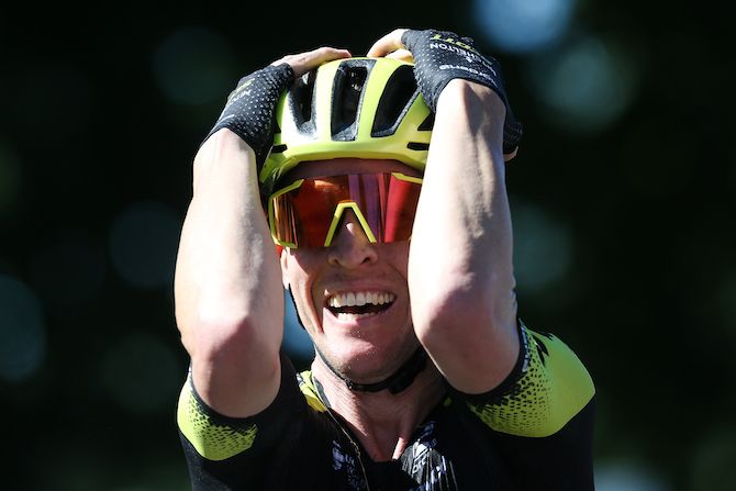 Cameron Meyer (Mitchelton-Scott) can&rsquo;t believe he&rsquo;s just become the 2020 Australian road race champion
