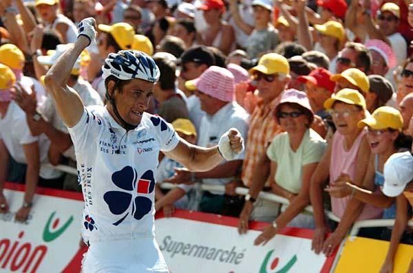 Casar celebrates with his right hand which got damaged in the encounter with a dog.