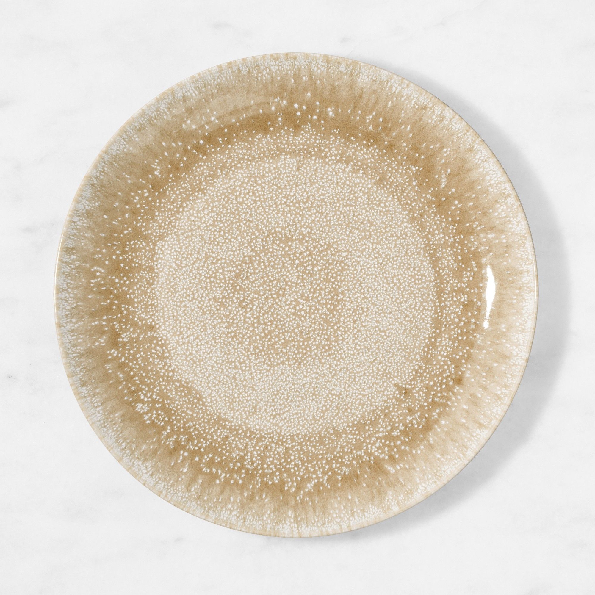 Taupe reactive glaze dinner plate
