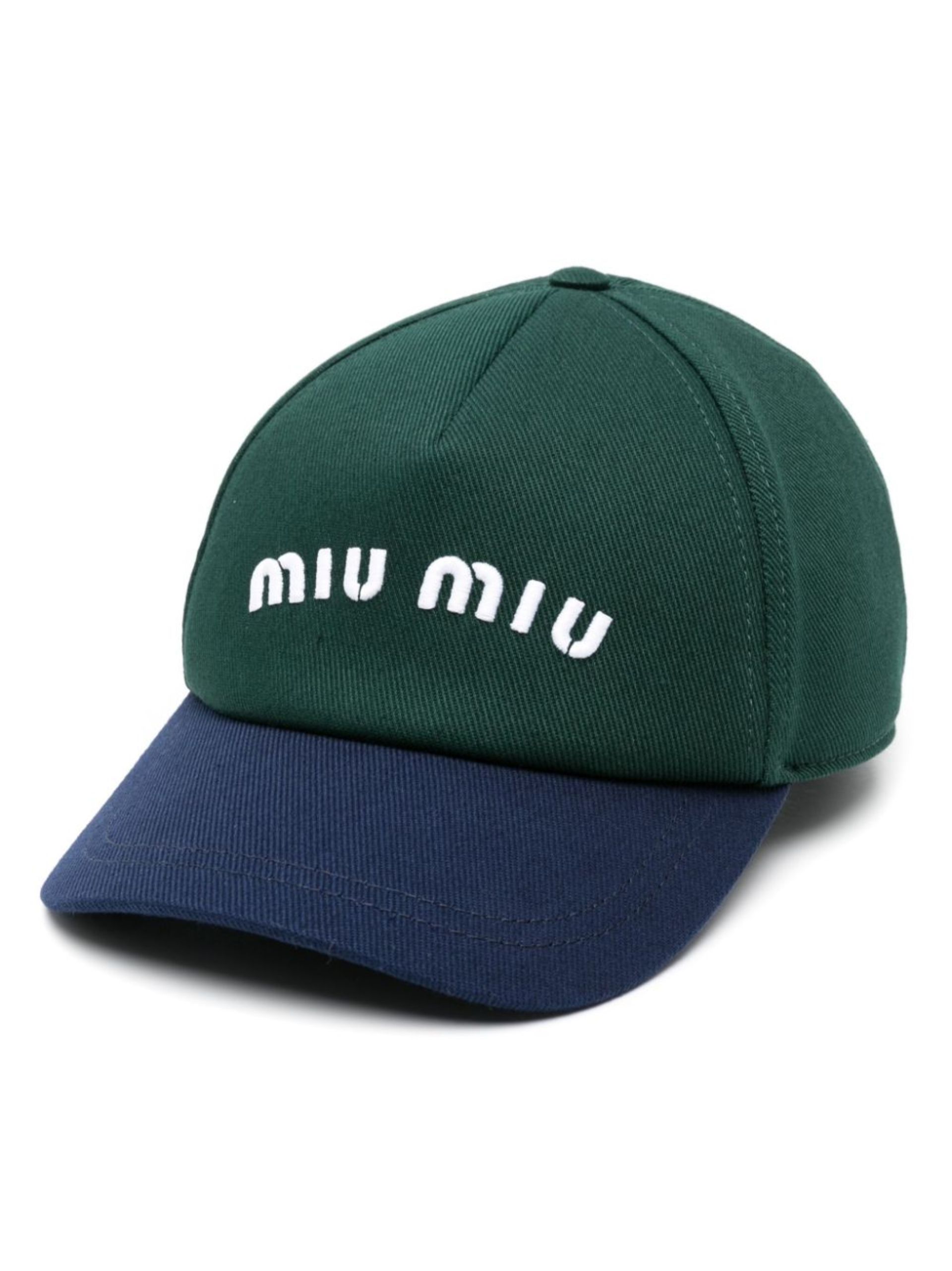 Green Logo-Embroidery Baseball Hat