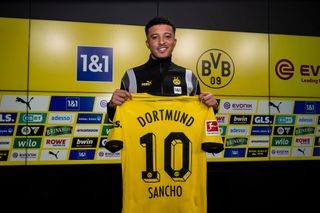 Jadon Sancho at Borussia Dortmund.