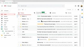 A mocked-up Gmail inbox