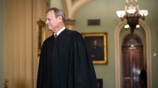 Chief Justice John Roberts during Donald Trump impeachment trial