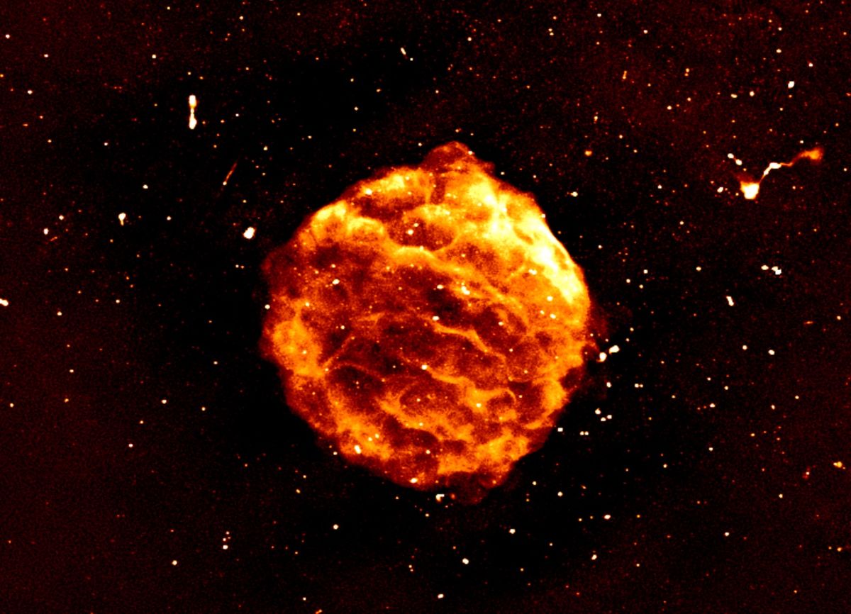 A new Australian supercomputer has already delivered a stunning supernova remnant pic