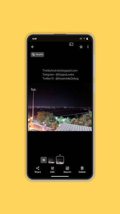 Screenshot of the Photo Stack feature on Google Photos
