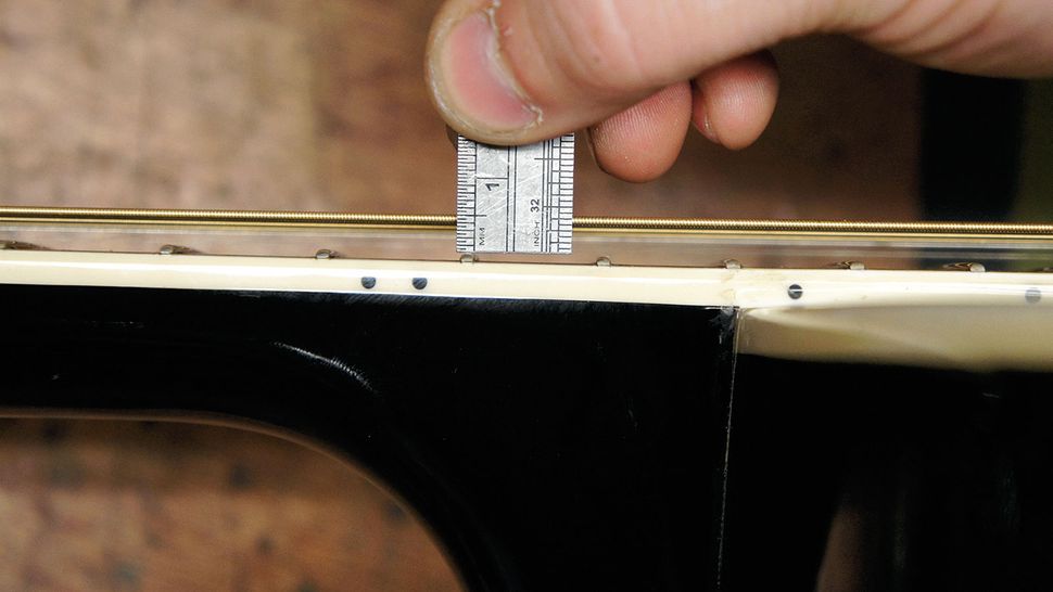 How to set acoustic guitar saddle height MusicRadar