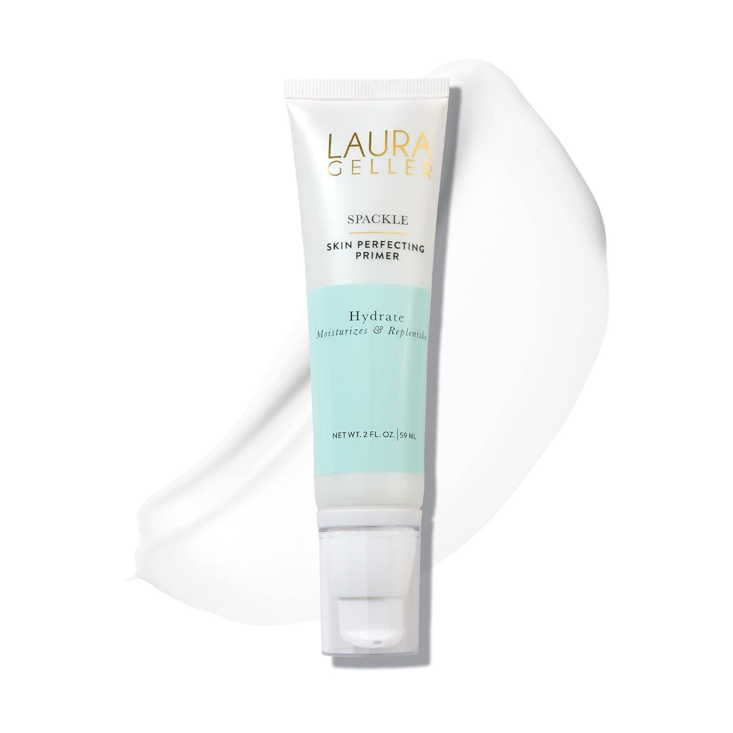 LAURA GELLER NEW YORK, Laura Geller New York Spackle Primer - Hydrate - Super-Size 2 Fl Oz - Hyaluronic Acid Makeup Primer for Mature Skin