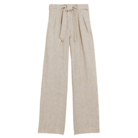 Pure Linen Belted Wide Leg Trousers, £29.50 | Marks and Spencer