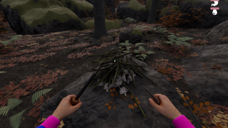 A player trying to light a fire