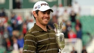 Louis Oosthuizen with the Claret Jug