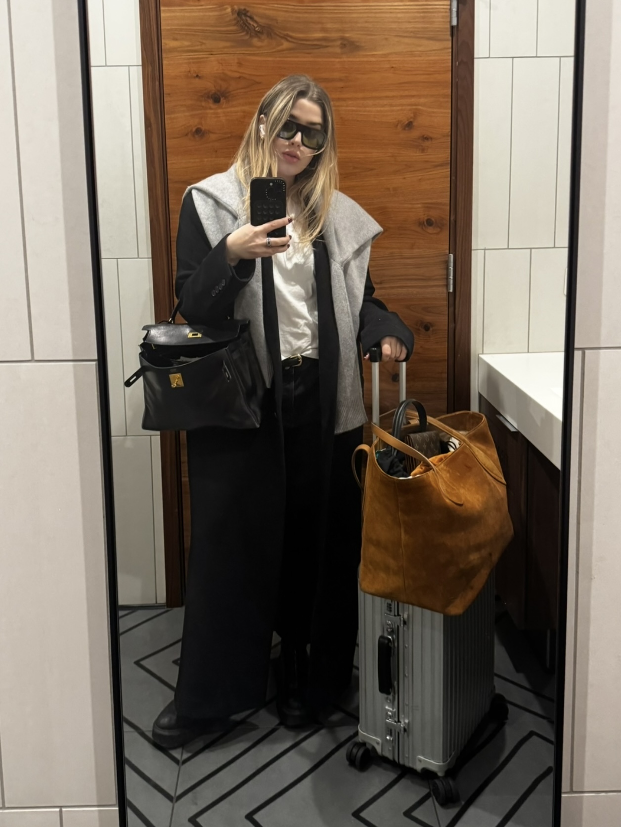 Christina Grasso wearing airport outfits