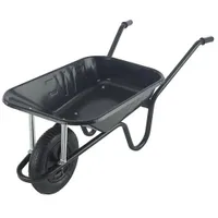 Walsall Endurance Black Steel 85L Heavy duty Pneumatic Wheelbarrow, 11kg: £56 at B&amp;Q