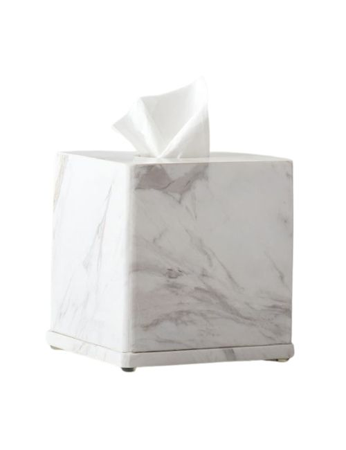 Monique Lhuillier Marble Tissue Box