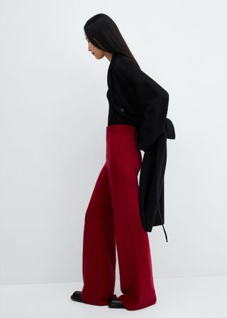 Knitted Wideleg Trousers