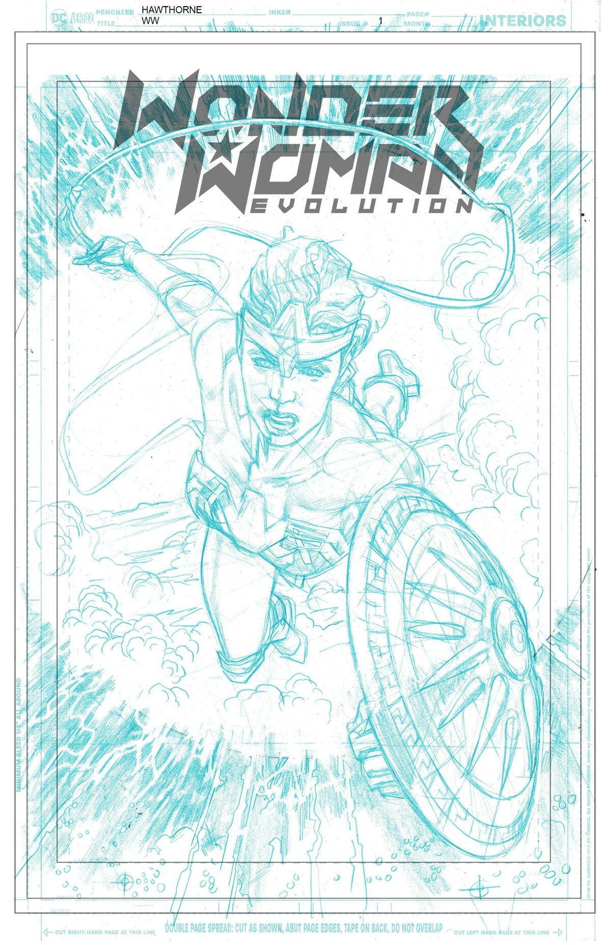 Wonder Woman: Evolution #1 cover process