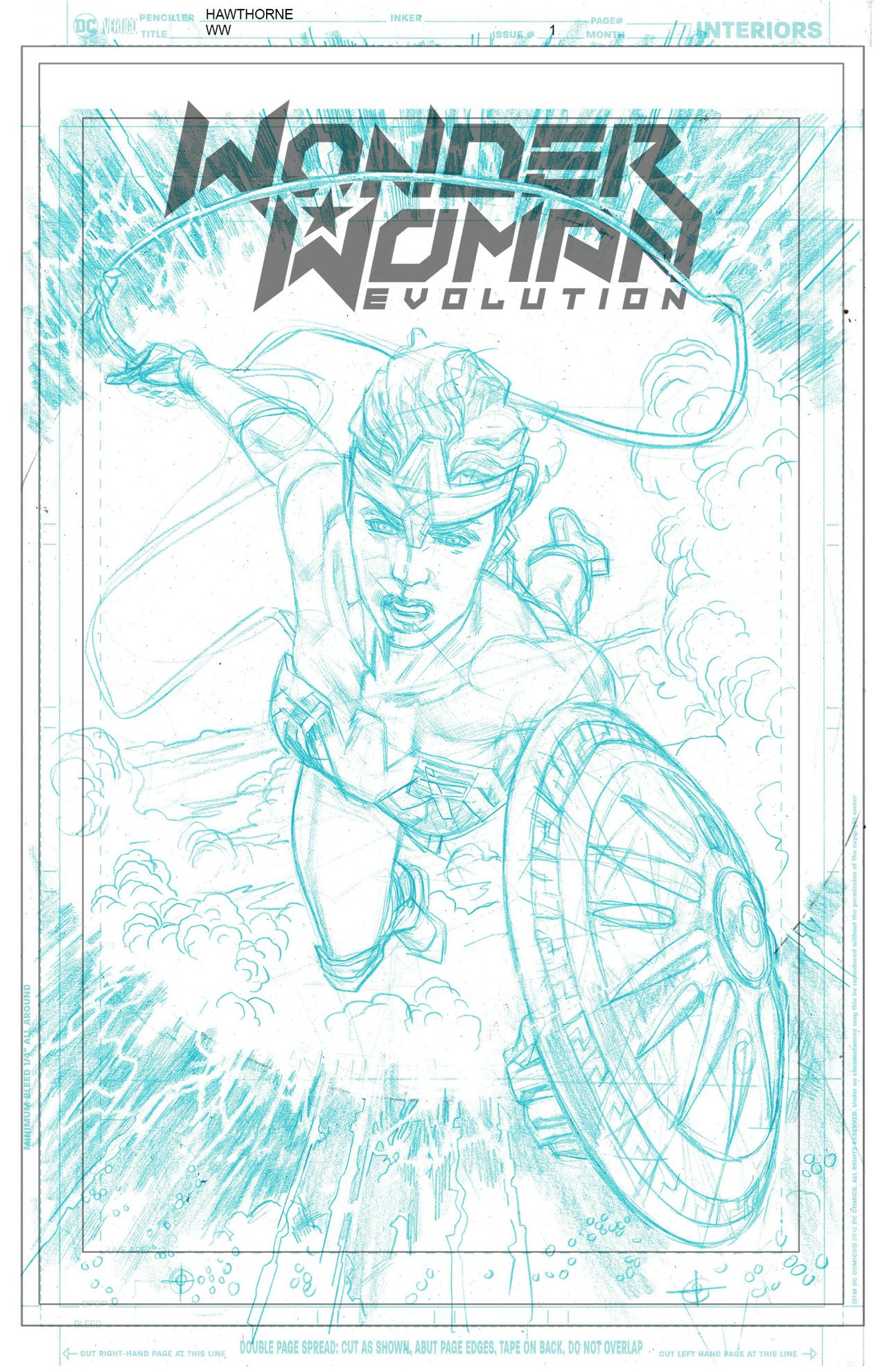 Wonder Woman: Evolution #1 cover process