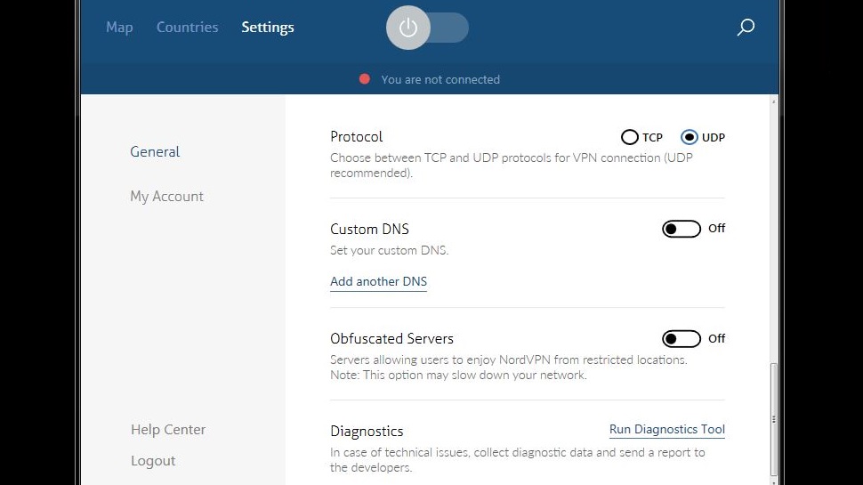 How to choose a protocol in NordVPN