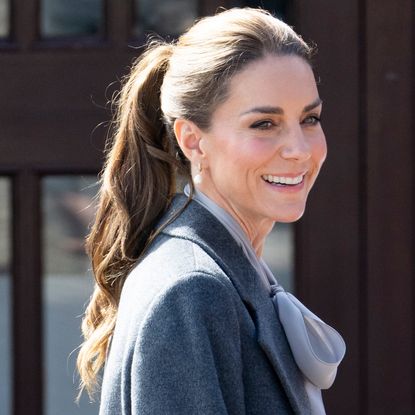 Princess Kate Slick Back Ponytail Trend