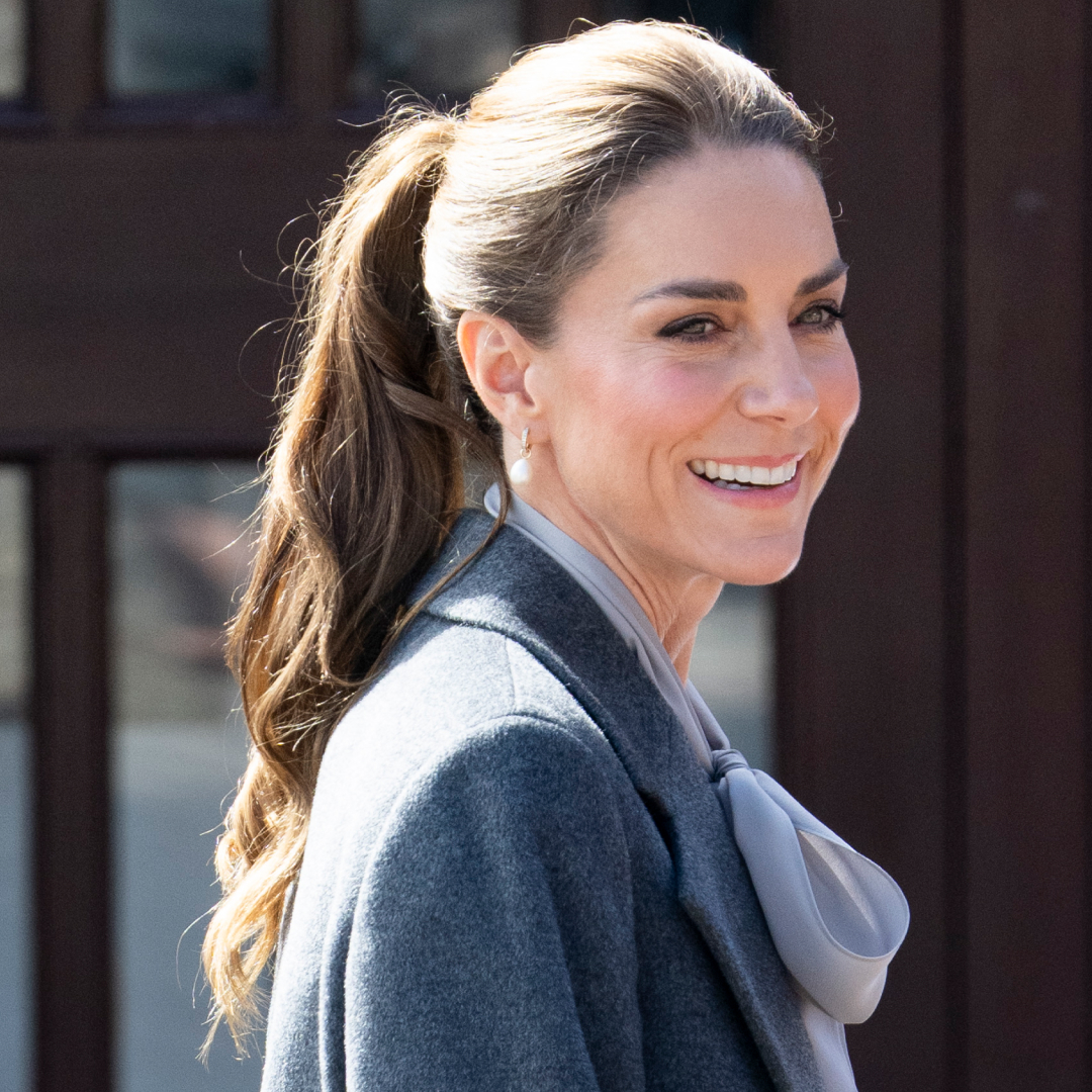 Princess Kate Slick Back Ponytail Trend