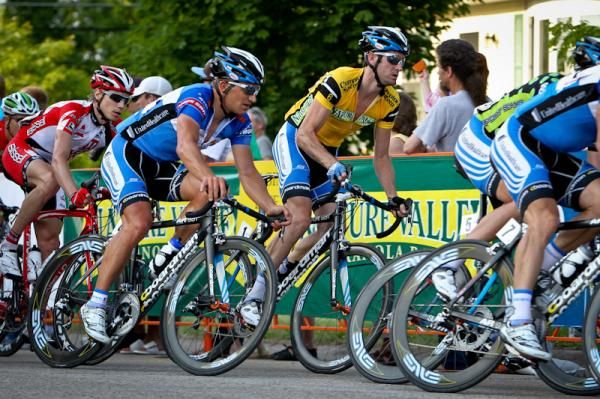 Rory Sutherland (UnitedHealthcare) and race winner Robert Forster with two to go.