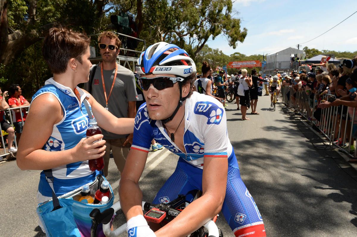 An FDJ rider after the stage