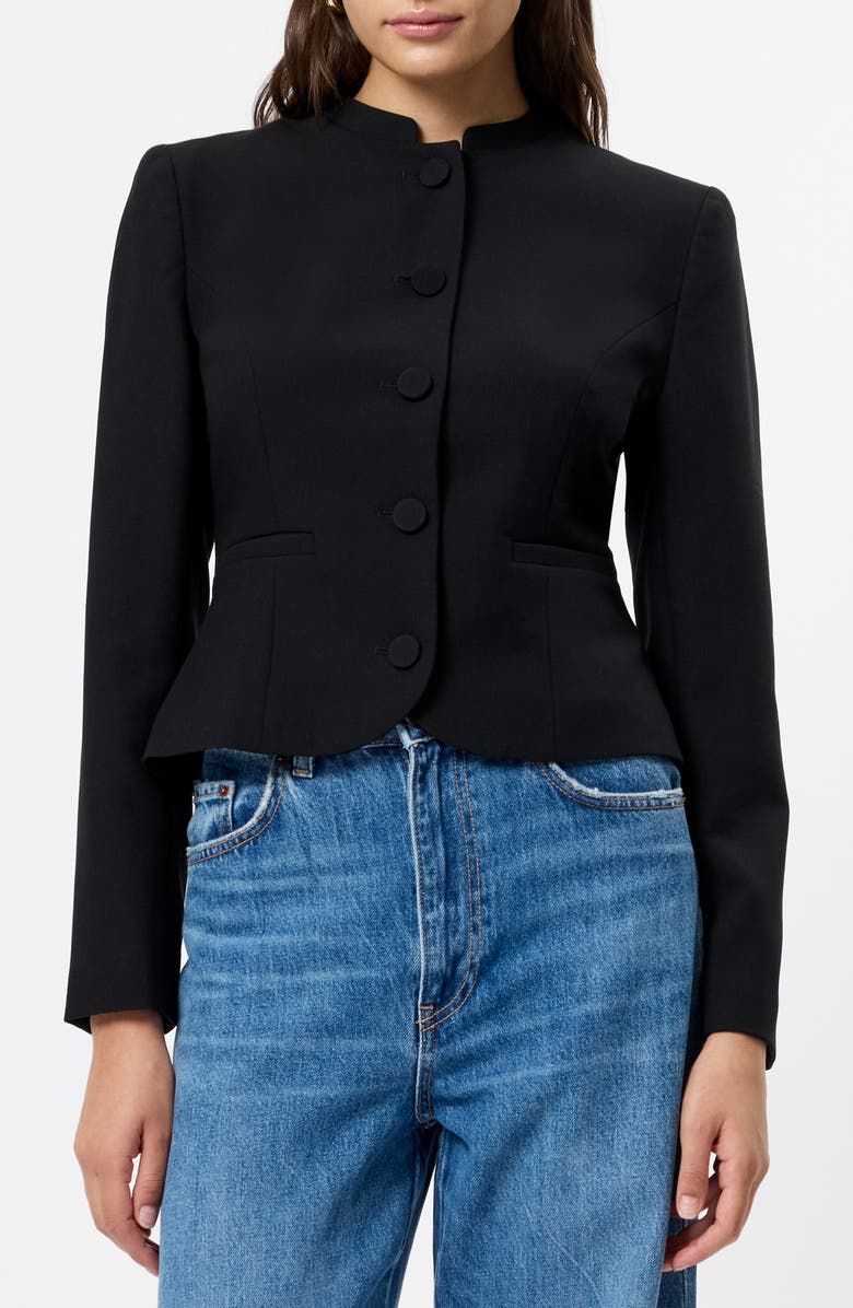 Azra Slim Fit Crop Twill Jacket