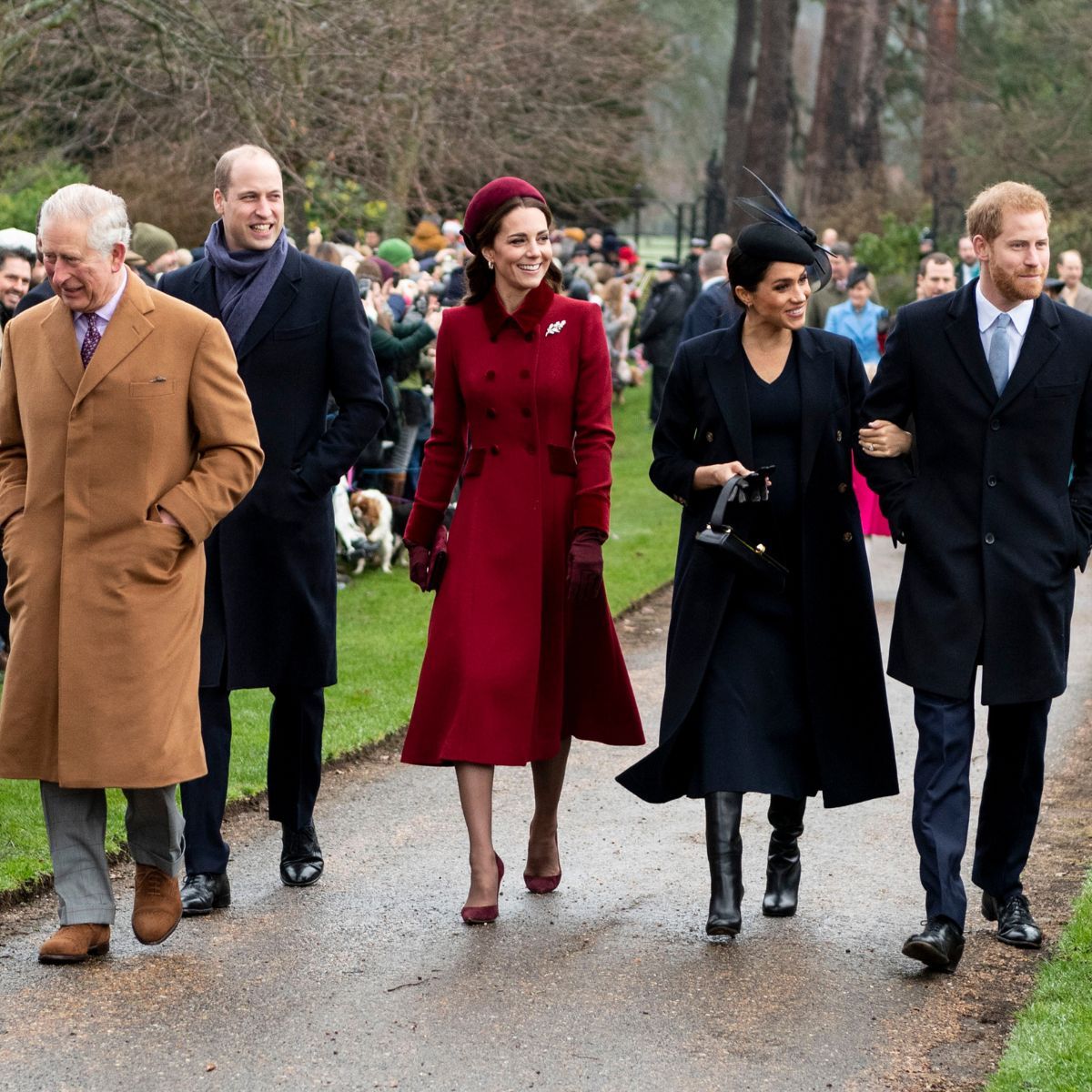The Royal Family attend church on Christmas Day in 2018